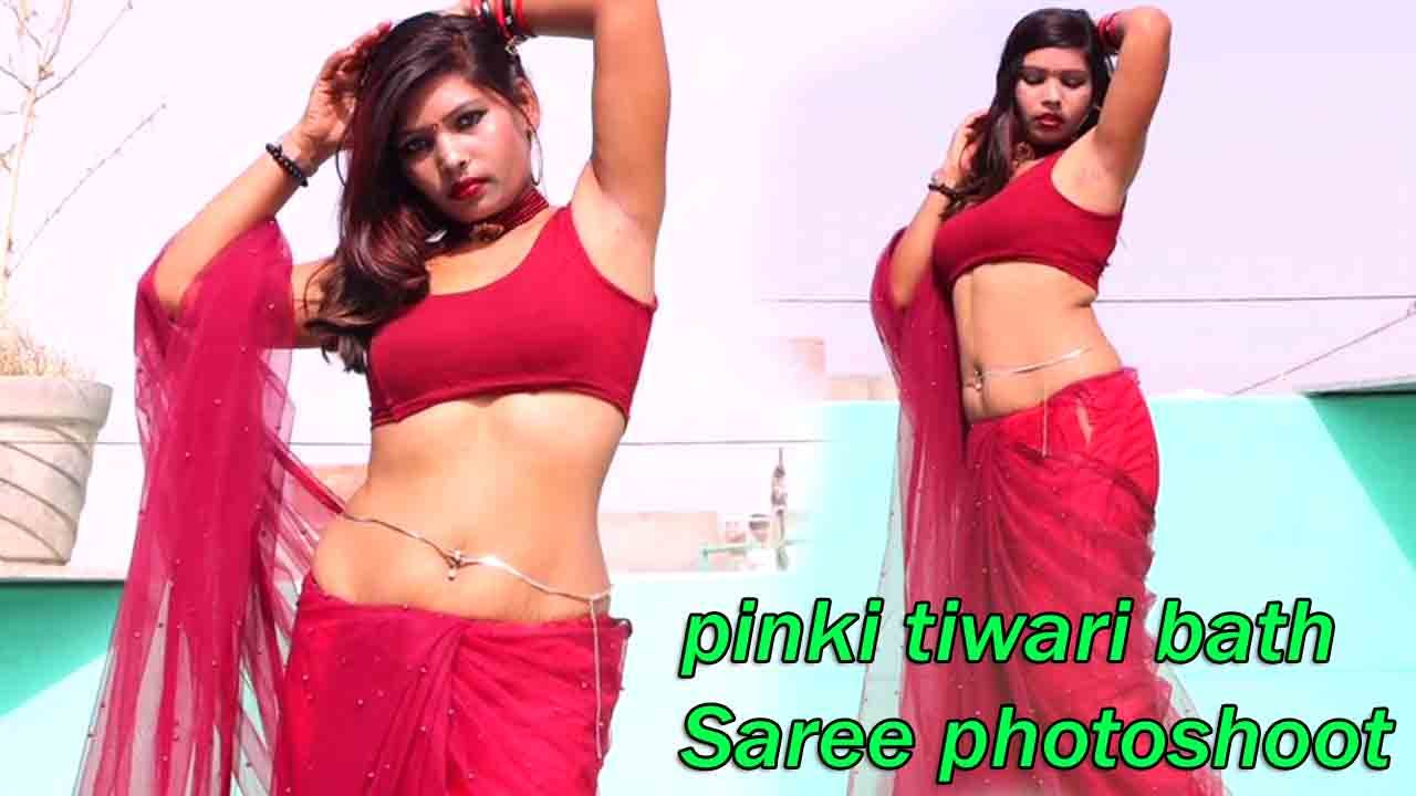 pinki-tiwari-bath-Saree-photoshoot-2022-Watch-Online